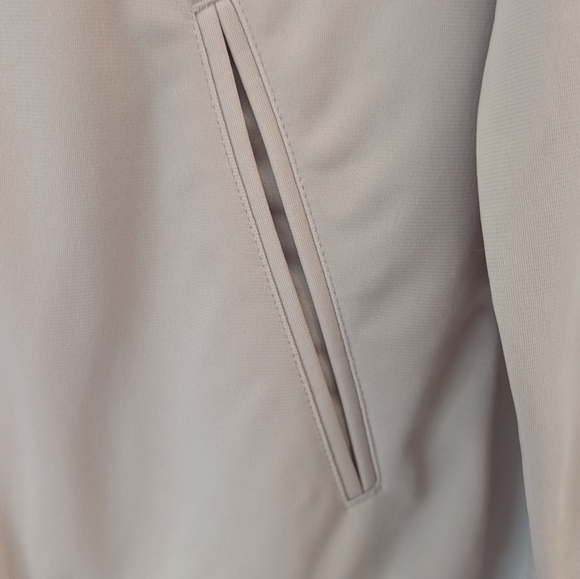 Adidas Women's Jacket 3 Stripes Classic Beige Size Small - Picture 5 of 11